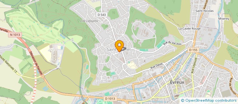 localisation de l'entreprise REOM  EVREUX