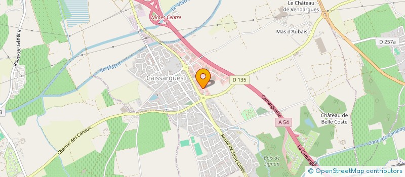 localisation de l'entreprise REORA DEVELOPPEMENT  CAISSARGUES