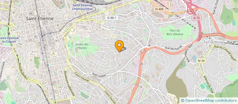 localisation de l'entreprise REOSE  SAINT-ETIENNE