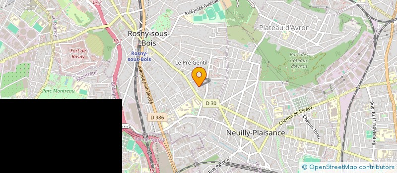 localisation de l'entreprise REOUVEN HANAHAG à ROSNY-SOUS-BOIS