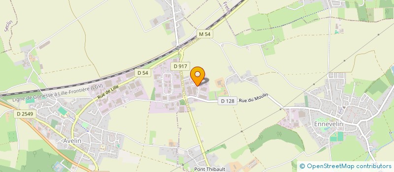 localisation de l'entreprise REP 106 à ENNEVELIN