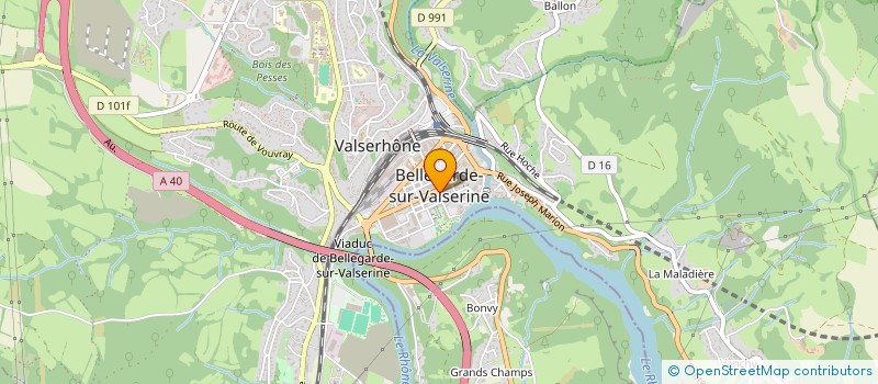 localisation de l'entreprise REP à VALSERHONE