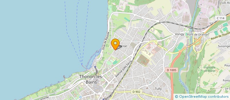 localisation de l'entreprise REP'ACOUSTIC à THONON-LES-BAINS