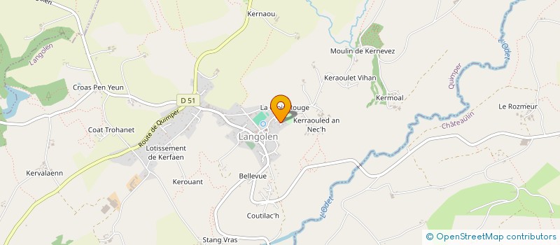 localisation de l'entreprise REP AGRI 29  ELLIANT