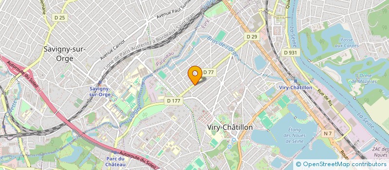 localisation de l'entreprise REP ANDCO à VIRY-CHATILLON