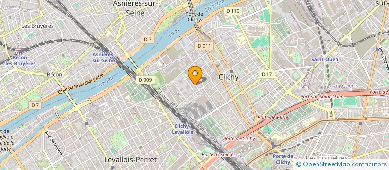 localisation de l'entreprise REP ART à CLICHY