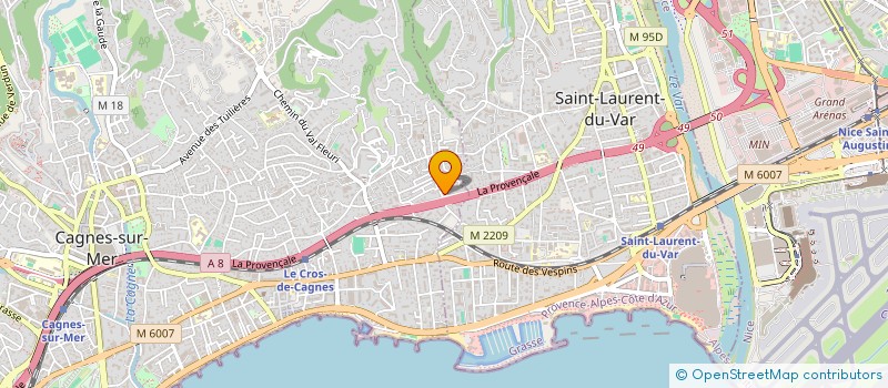 localisation de l'entreprise REP'ART SERVICES  CAGNES-SUR-MER