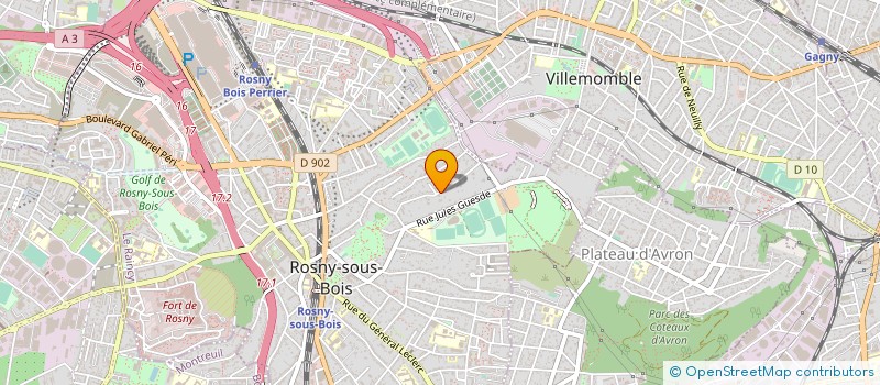 localisation de l'entreprise REP'AS à ROSNY-SOUS-BOIS