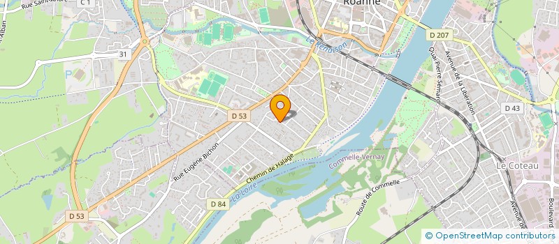 localisation de l'entreprise REP'PARE BRISE à ROANNE