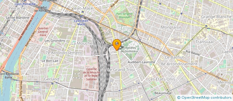 localisation de l'entreprise REP REGION LYONNAISE  LYON