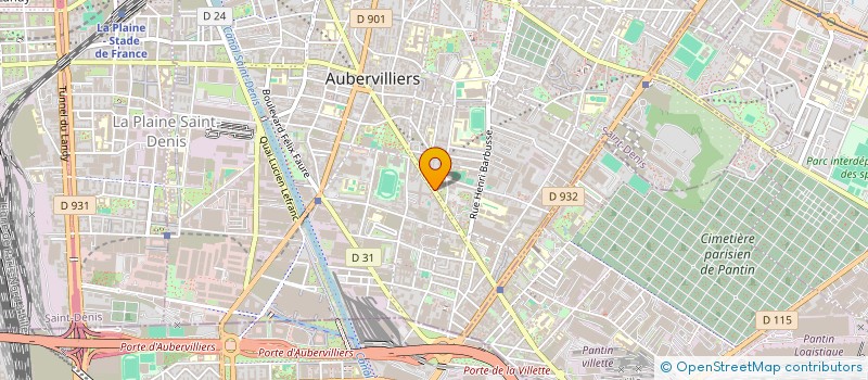 localisation de l'entreprise REPA+ à AUBERVILLIERS