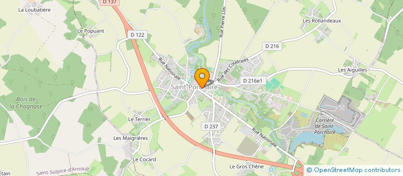 localisation de l'entreprise REPAIN ROUYER à SAINT-PORCHAIRE