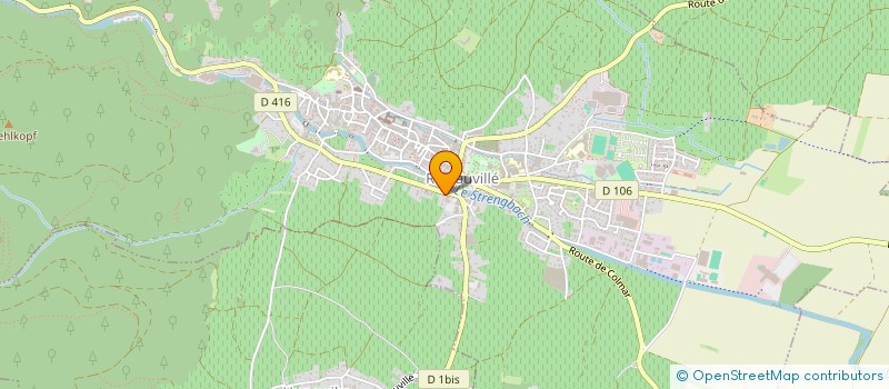 localisation de l'entreprise REPAIR CAFE - LES REPARATEURS BENEVOLES DU PAYS DES TROIS CHATEAUX  RIBEAUVILLE