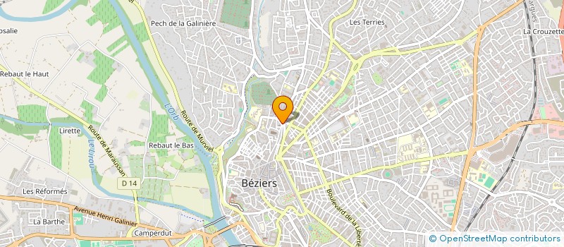 localisation de l'entreprise REPANNEUR  BEZIERS