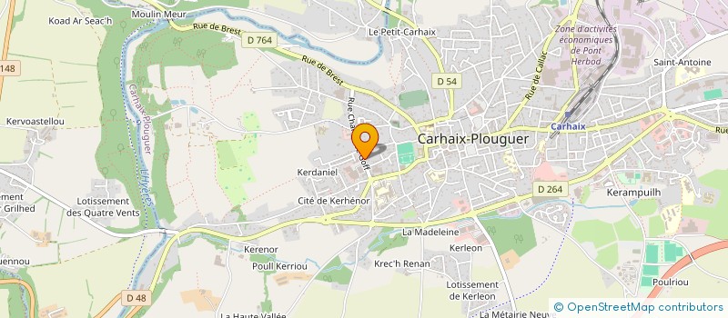 localisation de l'entreprise REPAR AUTO  CARHAIX-PLOUGUER