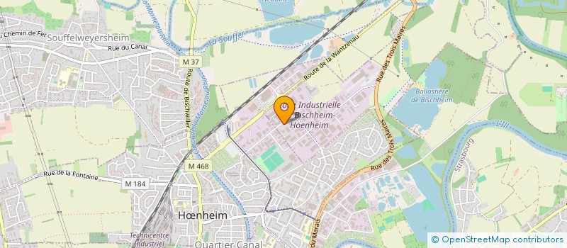 localisation de l'entreprise REPAR'CHOC à BISCHHEIM