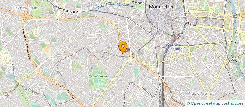 localisation de l'entreprise REPARATION AUTO SERVICES à MONTPELLIER