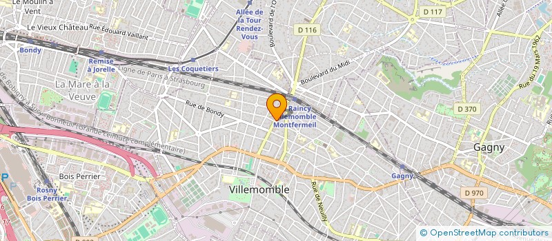 localisation de l'entreprise REPARATION EXPRESS  LE RAINCY