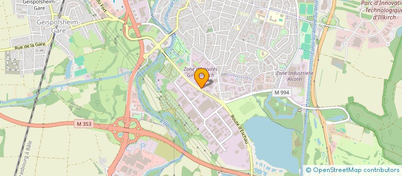 localisation de l'entreprise REPARATION NAVALES ET INDUSTRIELLES  ILLKIRCH-GRAFFENSTADEN