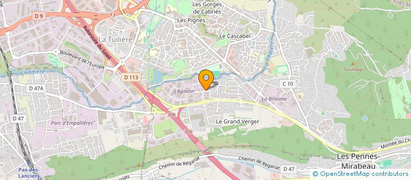 localisation de l'entreprise REPARATION SOUDURE FERRONNERIE à LES PENNES-MIRABEAU