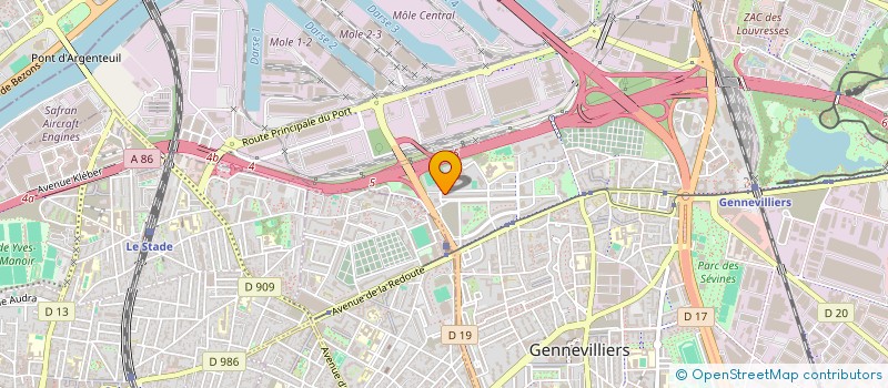 localisation de l'entreprise REPARAXPERT  GENNEVILLIERS