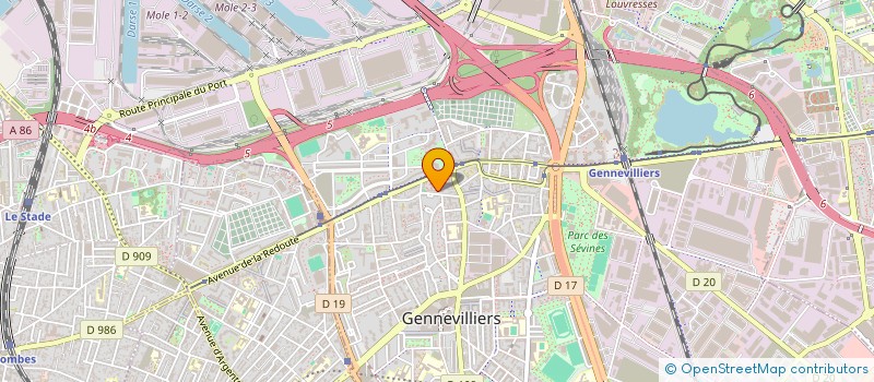 localisation de l'entreprise REPARE GLASS AUTO à GENNEVILLIERS