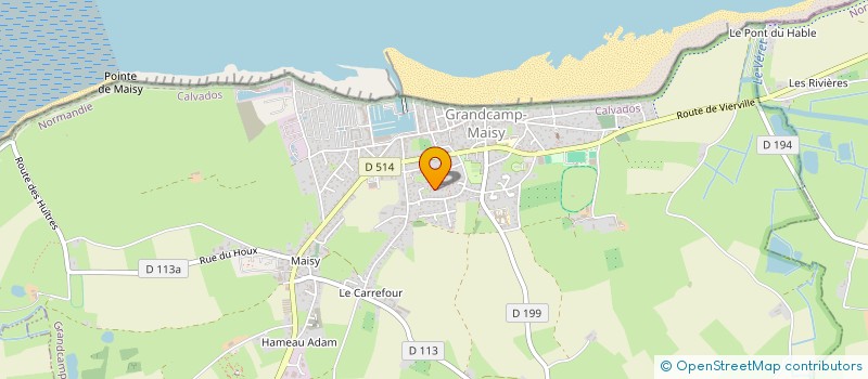 localisation de l'entreprise REPARONS ENSEMBLE A GRANDCAMP-MAISY  GRANDCAMP-MAISY