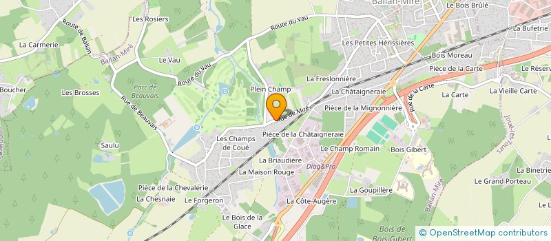 localisation de l'entreprise REPARTOURSNTRUCK  BALLAN-MIRE