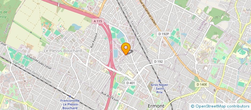 localisation de l'entreprise REPAS 95 à LE PLESSIS-BOUCHARD