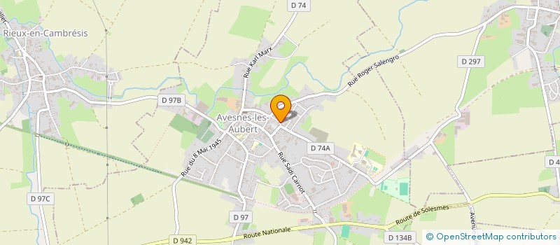 localisation de l'entreprise REPAS A DOMICILE à AVESNES-LES-AUBERT