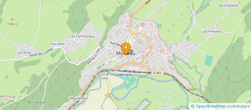 localisation de l'entreprise REPAS DES ROIS A MORTEAU  MORTEAU