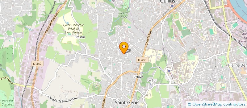 localisation de l'entreprise REPAS SOLIDARITE à SAINT-GENIS-LAVAL