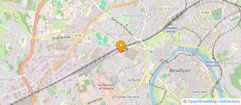 localisation de l'entreprise REPASSAGE BESANCON-MENAGE BESANCON  BESANCON