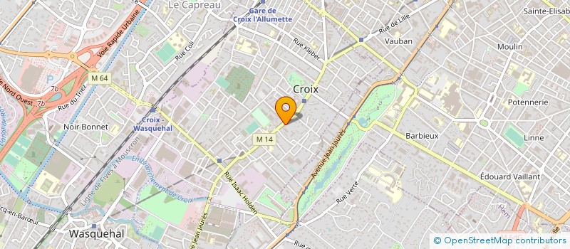 localisation de l'entreprise REPASSERIE BLANCHISSERIE DES 2 MOULINS à CROIX