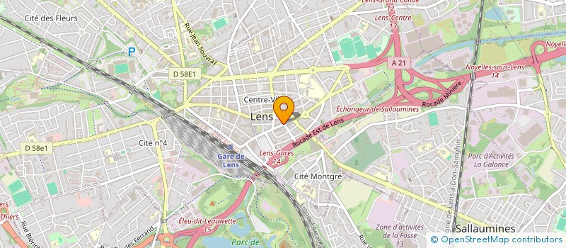 localisation de l'entreprise REPATECH  LENS