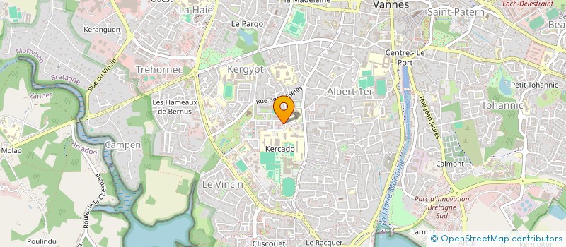 localisation de l'entreprise REPAVELO KERCADO à VANNES