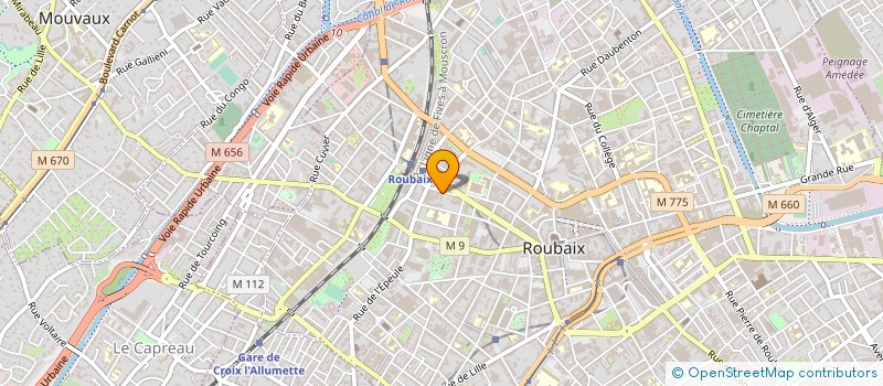 localisation de l'entreprise REPAWAY à ROUBAIX