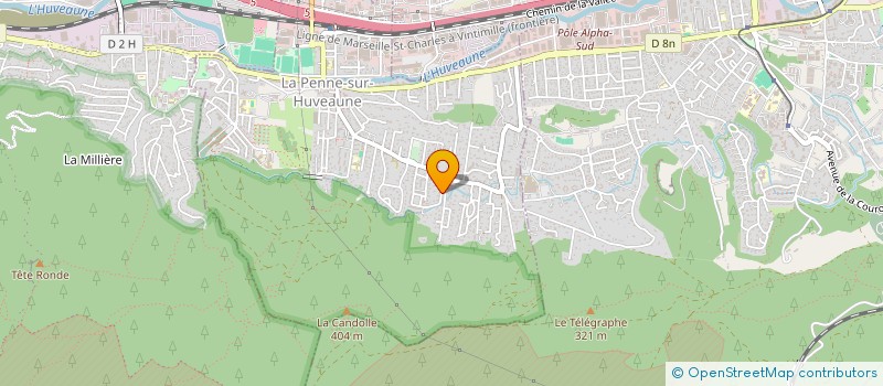 localisation de l'entreprise REPELECTROMARS  LA PENNE-SUR-HUVEAUNE