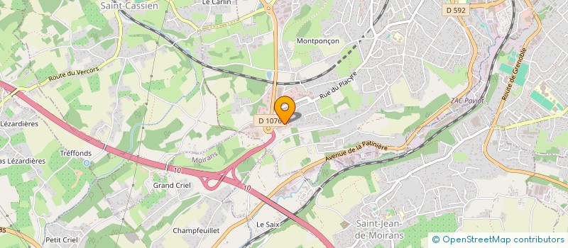localisation de l'entreprise REPERE VISION-CONSEIL FORMATI MANAGEMENT  VOIRON
