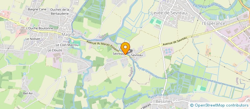 localisation de l'entreprise REPERES  MAGNE