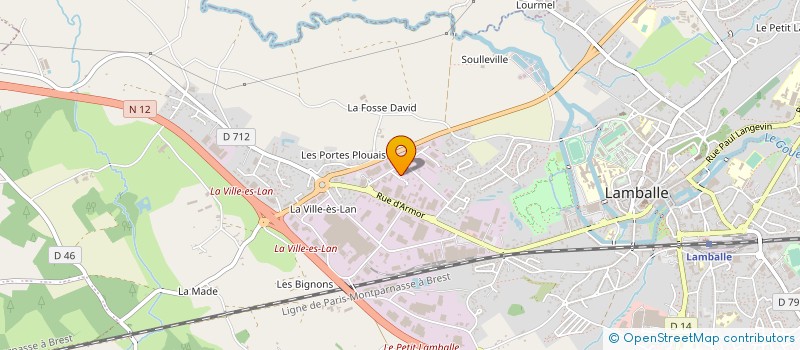 localisation de l'entreprise REPERES-CFP  LAMBALLE-ARMOR