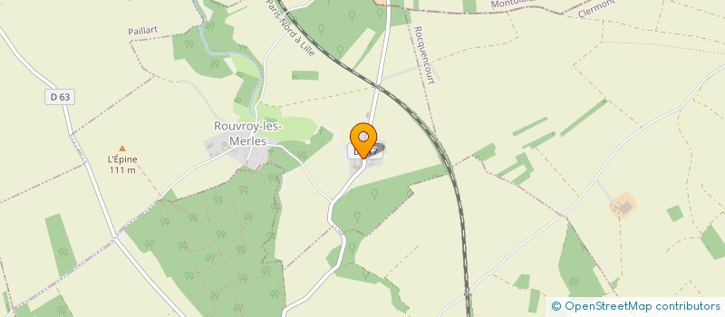 localisation de l'entreprise 'REPERES' RESEAU D'ECHANGES ET DE PARTAGES D'EDUCATION ET DE RECHERCHES POUR L'ENVIRONNEMENT ET LES SCIENCES  ROUVROY-LES-MERLES