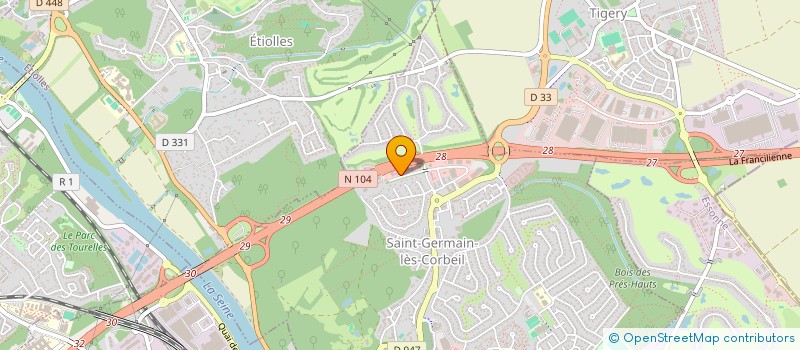 localisation de l'entreprise REPISOL SA à SAINT-GERMAIN-LES-CORBEIL