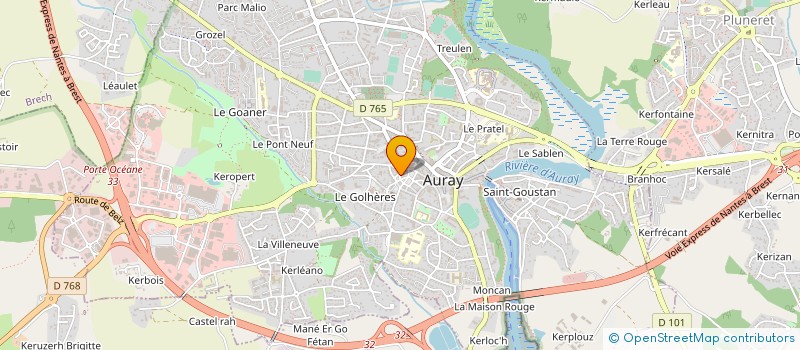 localisation de l'entreprise REPL IMMOBILIER à AURAY