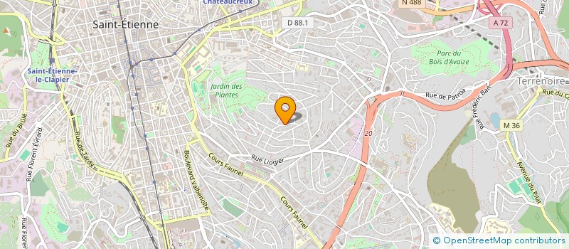 localisation de l'entreprise REPLIQUES  SAINT-ETIENNE