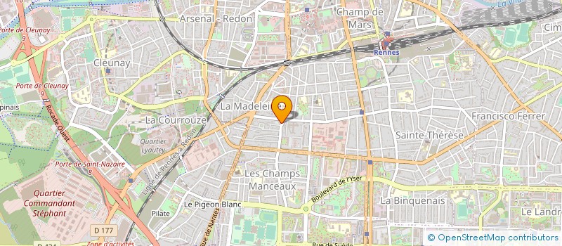 localisation de l'entreprise REPONDANCES NOUVEAU LANGAGE OUEST à RENNES