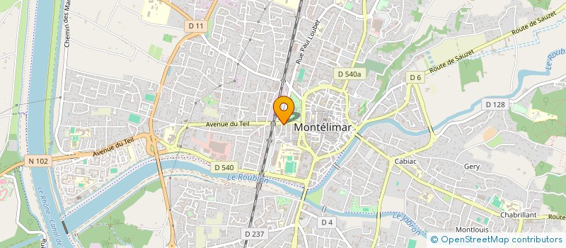 localisation de l'entreprise REPORA à MONTELIMAR