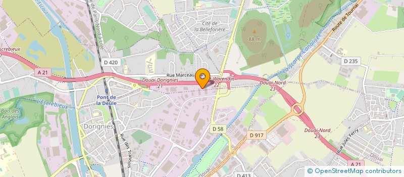 localisation de l'entreprise REPORTAGES  DOUAI