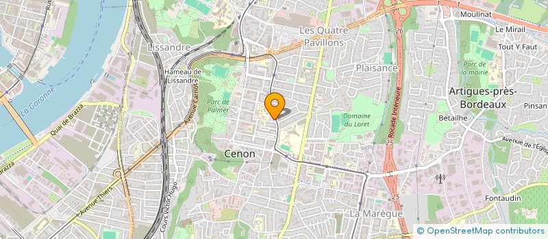 localisation de l'entreprise REPORTER 23  CENON