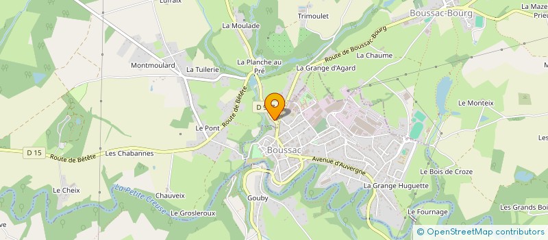 localisation de l'entreprise REPORTERS EXPRESS à BOUSSAC-BOURG